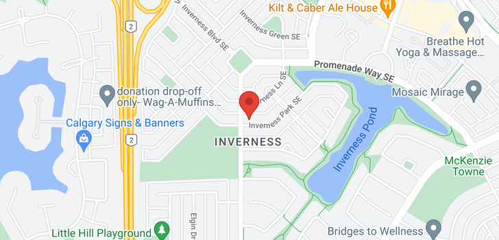 map of 182 Inverness Park SE